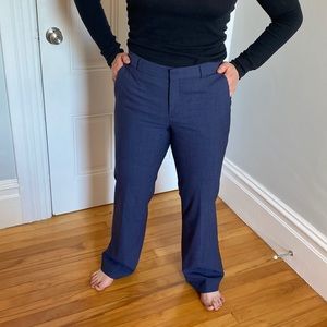 Slate blue trousers with pockets